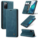 For Samsung Galaxy S20 FE CaseMe 013 Multifunctional Horizontal Flip Leather Case with Holder & Card Slot & Wallet(Blue)