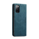 For Samsung Galaxy S20 FE CaseMe 013 Multifunctional Horizontal Flip Leather Case with Holder & Card Slot & Wallet(Blue)