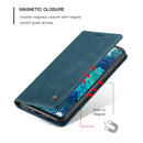 For Samsung Galaxy S20 FE CaseMe 013 Multifunctional Horizontal Flip Leather Case with Holder & Card Slot & Wallet(Blue)