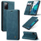For Samsung Galaxy S20 FE CaseMe 013 Multifunctional Horizontal Flip Leather Case with Holder & Card Slot & Wallet(Blue)