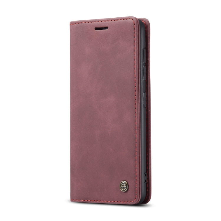 For Samsung Galaxy S20 FE CaseMe 013 Multifunctional Horizontal Flip Leather Case with Holder & Card Slot & Wallet(Wine Red)