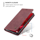 For Samsung Galaxy S20 FE CaseMe 013 Multifunctional Horizontal Flip Leather Case with Holder & Card Slot & Wallet(Wine Red)