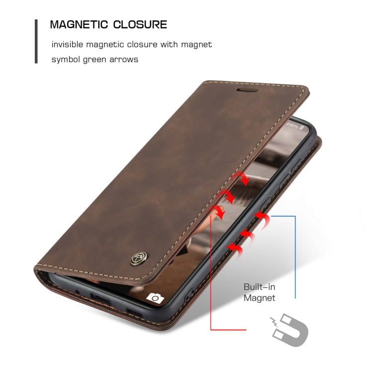 For Samsung Galaxy S20 FE CaseMe 013 Multifunctional Horizontal Flip Leather Case with Holder & Card Slot & Wallet(Coffee)