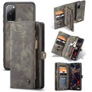 For Samsung Galaxy S20 FE CaseMe 008 Detachable Multifunctional Horizontal Flip Leather Case with Holder & Card Slot & Zipper Wallet & Photo Frame(Black)