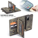 For Samsung Galaxy S20 FE CaseMe 008 Detachable Multifunctional Horizontal Flip Leather Case with Holder & Card Slot & Zipper Wallet & Photo Frame(Black)