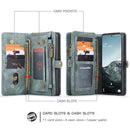 For Samsung Galaxy S20 FE CaseMe 008 Detachable Multifunctional Horizontal Flip Leather Case with Holder & Card Slot & Zipper Wallet & Photo Frame(Blue)