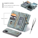 For Samsung Galaxy S20 FE CaseMe 008 Detachable Multifunctional Horizontal Flip Leather Case with Holder & Card Slot & Zipper Wallet & Photo Frame(Blue)