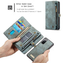 For Samsung Galaxy S20 FE CaseMe 008 Detachable Multifunctional Horizontal Flip Leather Case with Holder & Card Slot & Zipper Wallet & Photo Frame(Blue)