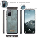 For Samsung Galaxy S20 FE CaseMe 008 Detachable Multifunctional Horizontal Flip Leather Case with Holder & Card Slot & Zipper Wallet & Photo Frame(Blue)