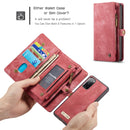 For Samsung Galaxy S20 FE CaseMe 008 Detachable Multifunctional Horizontal Flip Leather Case with Holder & Card Slot & Zipper Wallet & Photo Frame(Red)