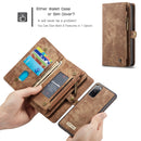 For Samsung Galaxy S20 FE CaseMe 008 Detachable Multifunctional Horizontal Flip Leather Case with Holder & Card Slot & Zipper Wallet & Photo Frame(Brown)