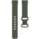 For Fitbit Versa 3 / Sense Silicone Watch Band, Size: L(Dark Green)