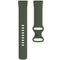 For Fitbit Versa 3 / Sense Silicone Watch Band, Size: L(Dark Green)