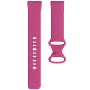 For Fitbit Versa 3 / Sense Silicone Watch Band, Size: L(Rose Red)