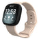 For Fitbit Versa 3 / Sense Silicone Watch Band, Size: L(Sand Pink)