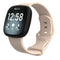 For Fitbit Versa 3 / Sense Silicone Watch Band, Size: L(Sand Pink)