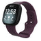 For Fitbit Versa 3 / Sense Silicone Watch Band, Size: L(Deep Purple)