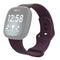 For Fitbit Versa 3 / Sense Silicone Watch Band, Size: L(Deep Purple)