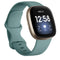 For Fitbit Versa 3 / Sense Silicone Watch Band, Size: L(Pine Needle Green)