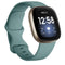For Fitbit Versa 3 / Sense Silicone Watch Band, Size: L(Pine Needle Green)