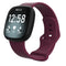 For Fitbit Versa 3 / Sense Silicone Watch Band, Size: L(Purple Red)