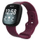 For Fitbit Versa 3 / Sense Silicone Watch Band, Size: L(Purple Red)