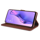 For OPPO A32 / A53 (2020) AZNS Sheepskin Texture Horizontal Flip Leather Case with Holder & Card Slots & Wallet(Black)
