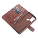 For OPPO A32 / A53 (2020) AZNS Sheepskin Texture Horizontal Flip Leather Case with Holder & Card Slots & Wallet(Black)