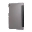 For Samsung Galaxy Tab A7 10.4 T500 TPU Silk Texture Three-fold Horizontal Flip Leather Case with Holder(Black)