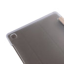 For Samsung Galaxy Tab A7 10.4 T500 TPU Silk Texture Three-fold Horizontal Flip Leather Case with Holder(Black)