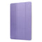 For Samsung Galaxy Tab A7 10.4 T500 TPU Silk Texture Three-fold Horizontal Flip Leather Case with Holder(Purple)