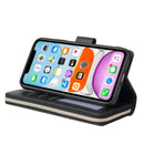 For iPhone 11 Pro Max Zipper Wallet Bag Horizontal Flip PU Leather Case with Holder & 9 Card Slots & Wallet & Lanyard & Photo Frame(Black)