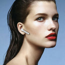 Fineblue J3 Pro TWS 5.0 Wireless Two Ear Bluetooth Headset with 650mAh Charging Cabin & Support Language Wakeup (Black)