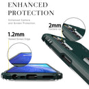 For OPPO Realme 6S Carbon Fiber Protective Case with 360 Degree Rotating Ring Holder(Green)