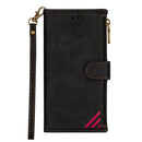 For Huawei Mate 10 Pro Zipper Multi-card Slots Horizontal Flip PU Leather Case with Holder & Card Slots & Wallet & Lanyard & Photo Frame(Black)