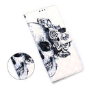 For Samsung Galaxy S20 FE 5G 3D Painting Horizontal Flip Leather Case with Holder & Card Slot & Lanyard(Skull)