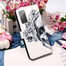 For Samsung Galaxy S20 FE 5G 3D Painting Horizontal Flip Leather Case with Holder & Card Slot & Lanyard(Skull)