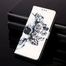 For Samsung Galaxy S20 FE 5G 3D Painting Horizontal Flip Leather Case with Holder & Card Slot & Lanyard(Skull)