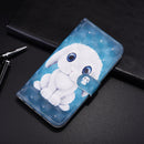 For Samsung Galaxy S20 FE 3D Painted Pattern Horizontal Flip Leather Case with Holder & Wallet & Card slot & Lanyard (Rabbit)