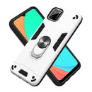 For OPPO Realme C11 Armour Series PC + TPU Protective Case with Ring Holder(Silver)