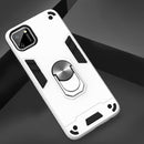 For OPPO Realme C11 Armour Series PC + TPU Protective Case with Ring Holder(Silver)
