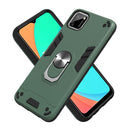 For OPPO Realme C11 Armour Series PC + TPU Protective Case with Ring Holder(Dark Green)