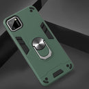 For OPPO Realme C11 Armour Series PC + TPU Protective Case with Ring Holder(Dark Green)