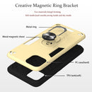 For OPPO Realme C11 Armour Series PC + TPU Protective Case with Ring Holder(Dark Green)