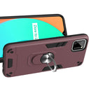 For OPPO Realme C11 Armour Series PC + TPU Protective Case with Ring Holder(Wnie Red)