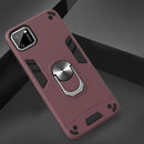 For OPPO Realme C11 Armour Series PC + TPU Protective Case with Ring Holder(Wnie Red)