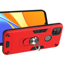For Xiaomi Redmi 9C Armour Series PC + TPU Protective Case with Ring Holder(Red)