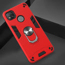 For Xiaomi Redmi 9C Armour Series PC + TPU Protective Case with Ring Holder(Red)