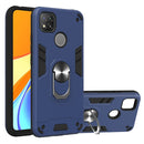 For Xiaomi Redmi 9C Armour Series PC + TPU Protective Case with Ring Holder(Royal Blue)