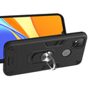 For Xiaomi Redmi 9C Armour Series PC + TPU Protective Case with Ring Holder(Black)